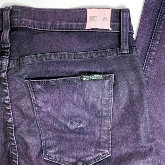 Hudson Super Skinny Nico Mid Rise Jeans 26 - Picture 3 of 6